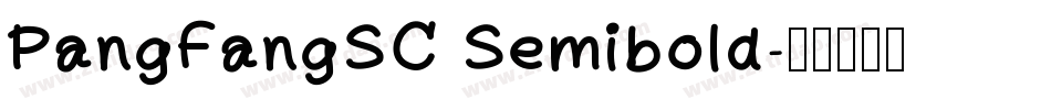 PangFangSC Semibold字体转换